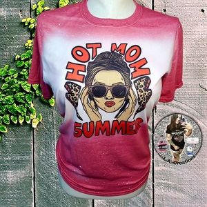 Hot Mom Summer - Bleached Tee